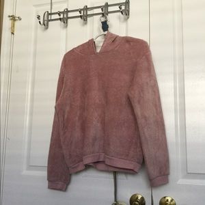 Pink fuzzy soft sweater